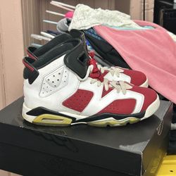 Air Jordan 6 Retro Carmine Sneakers Kids 5Y 02/21/20214