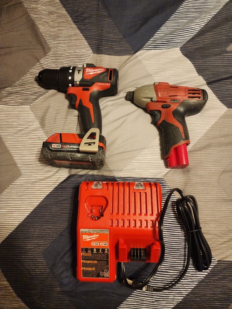 Milwaukee M18 Brushless Hammer Drill And Impact