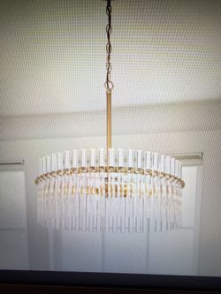 Kaan 5 Crystal Drum Chandelier, New