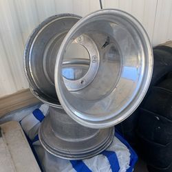 Douglas Spun Aluminum Wheels 12” X 15” Wide 5 Vw Pattern