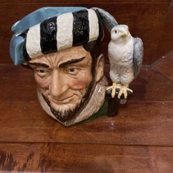 THE FALCONER Vintage Royal Doulton Large Toby Mug Jug D6533 character 1959 7.5"