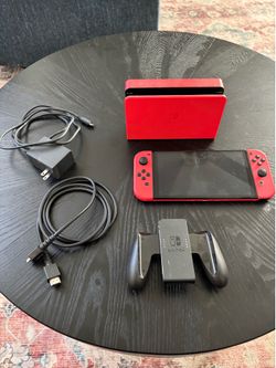 Red “Mario” Nintendo Switch with Case!