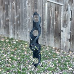 Rustic Hanging Metal Candle Holder Spiral 3-Tier BrutalistStyleVintage