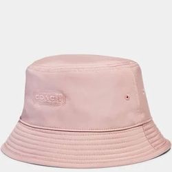 pink coach sneaker & bucket hat set