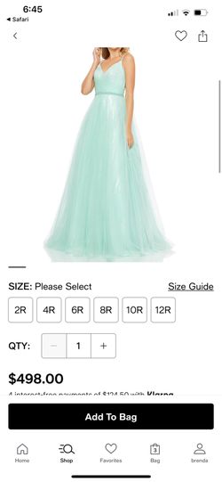 Mac Duggal Aqua Dress
