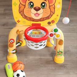 Toddler Basketball Hoop Tball Set & Soccer Goal - Lion Sport Toys 