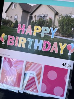 Happy Birthday Sign ( Front Yard)