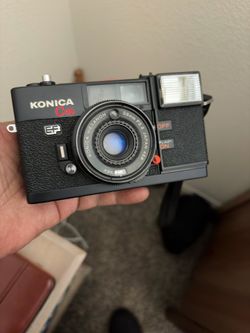 Vintage Konica C35 compact film camera