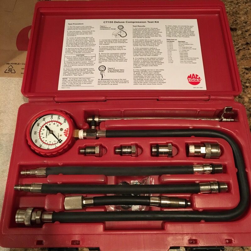 NEW Mac Tools CT155 Deluxe Compression Tester