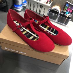 Red Flats (Womens 7) 
