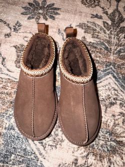 Brown Slip-On Ankle Boots