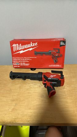 Milwaukee M12 12V Lithium-Ion Cordless 10 oz. Adhesive and Caulk Gun (Tool-Only)