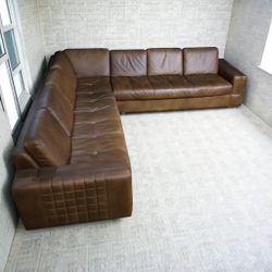 Studio Design Leather Sectional (L-Shape