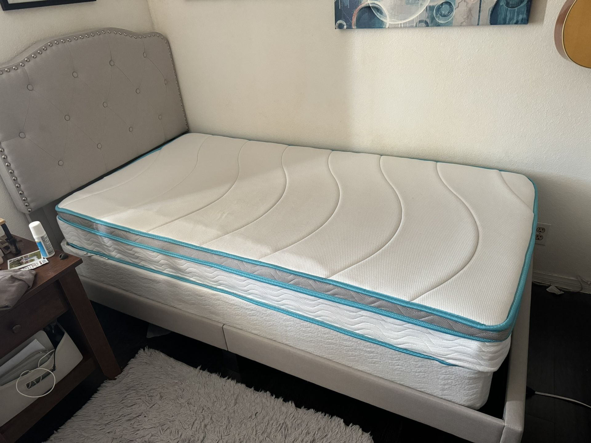 Linespa Twin Bed w/ Board (Barely used)