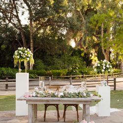 White Wooden Box Pillars