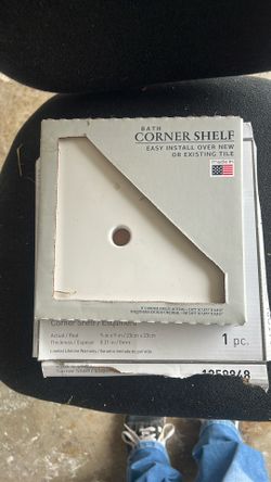 Corner shelf for shower white