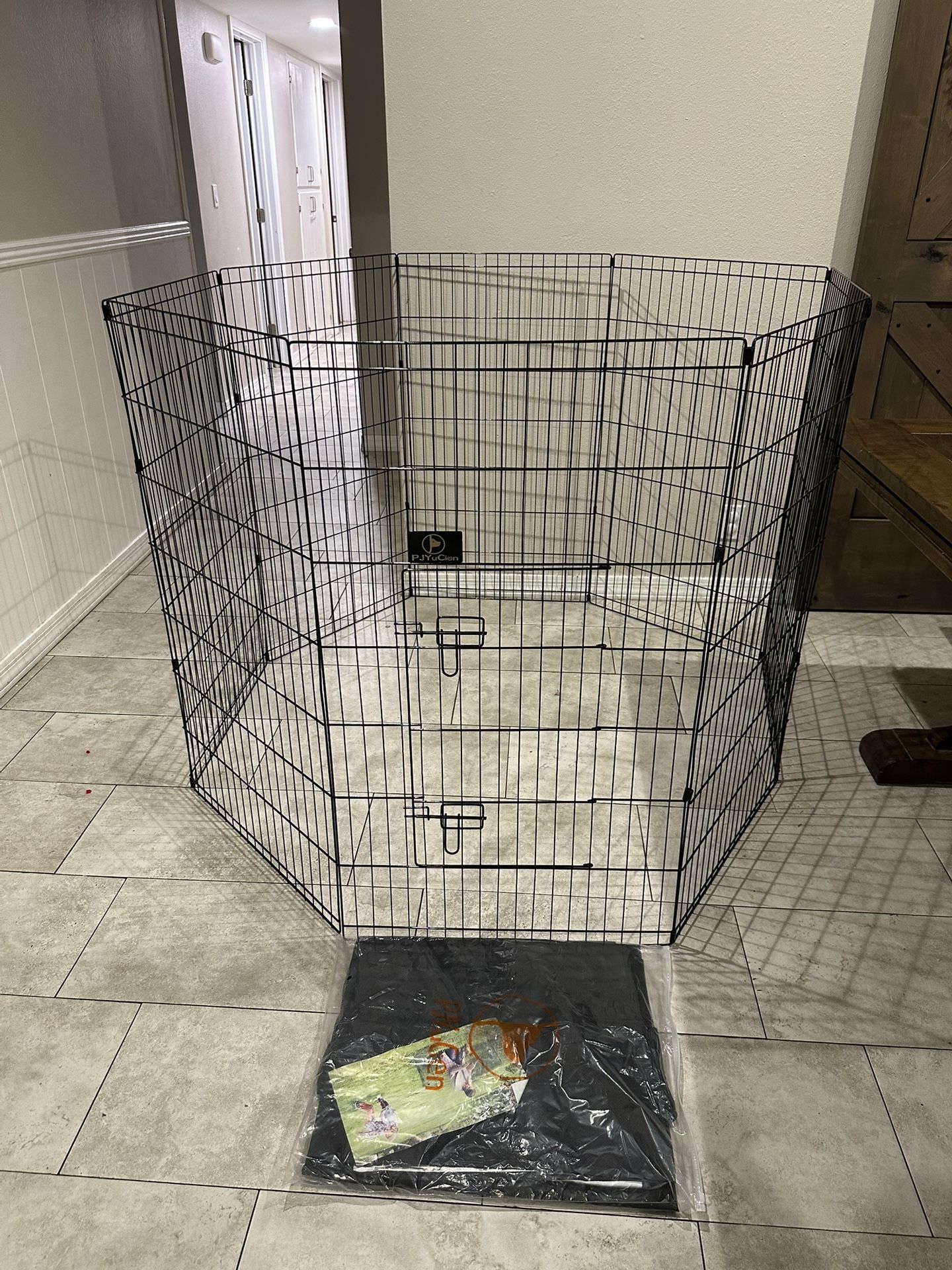 Extra Tall Playpen / Pet Fence w/ Top Cover