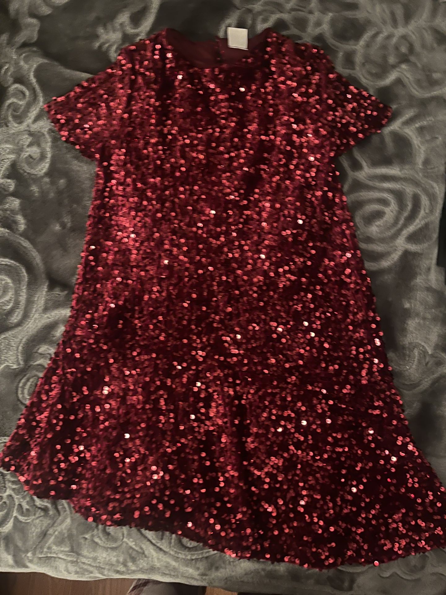 Red Sequin Kids dress