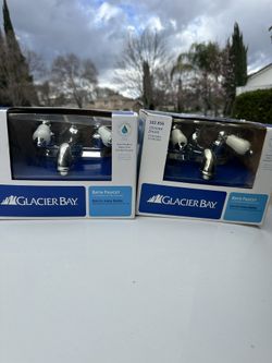 2 Brand New-Glacier Bay Bath Faucet