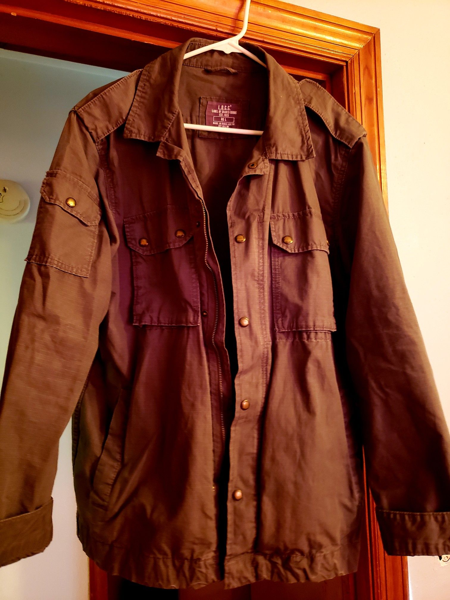Military style coat size large