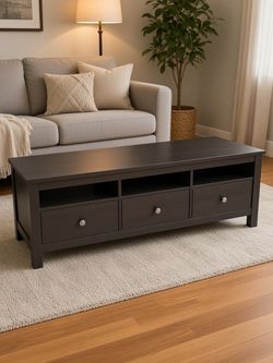 Newer coffee table or TV entertainment center console.