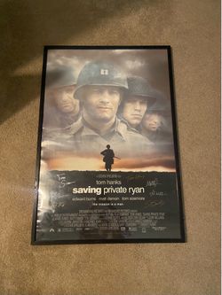 Saving Private Ryan framed movie poster
