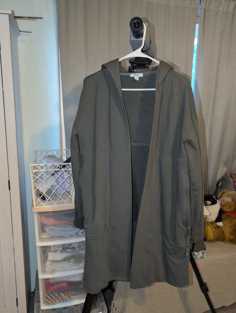 Brand New Flx Fleece Cardigan, Small