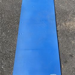 Athletic Works Two Tone Fitness Mat 10mm, 72inx24in NBR Foam, 