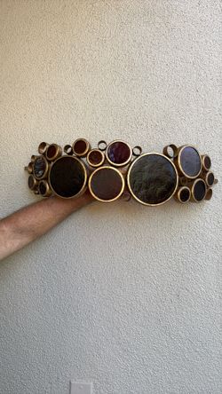 Wall Sconce Gold Metal Brick Color Modern Wall Mount Bathroom Light Fixture 