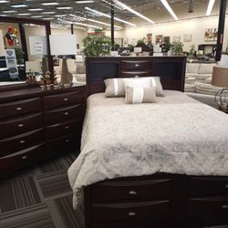 6pc Full Storage Bedroom Set