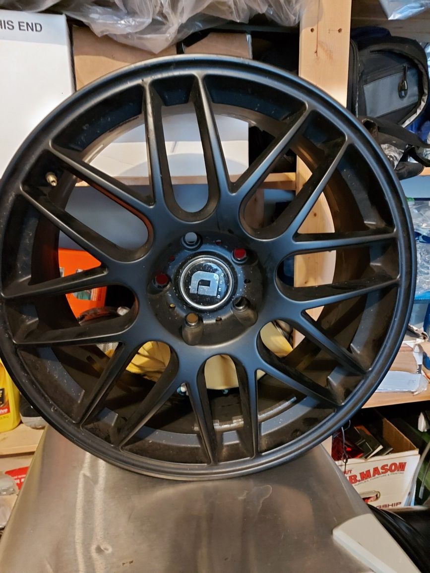 DR-37 DRAG Rims 19x8 in Black Wheels 5x120