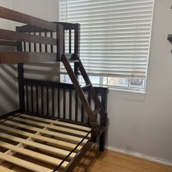 Solid wood bunk bed in great condition.