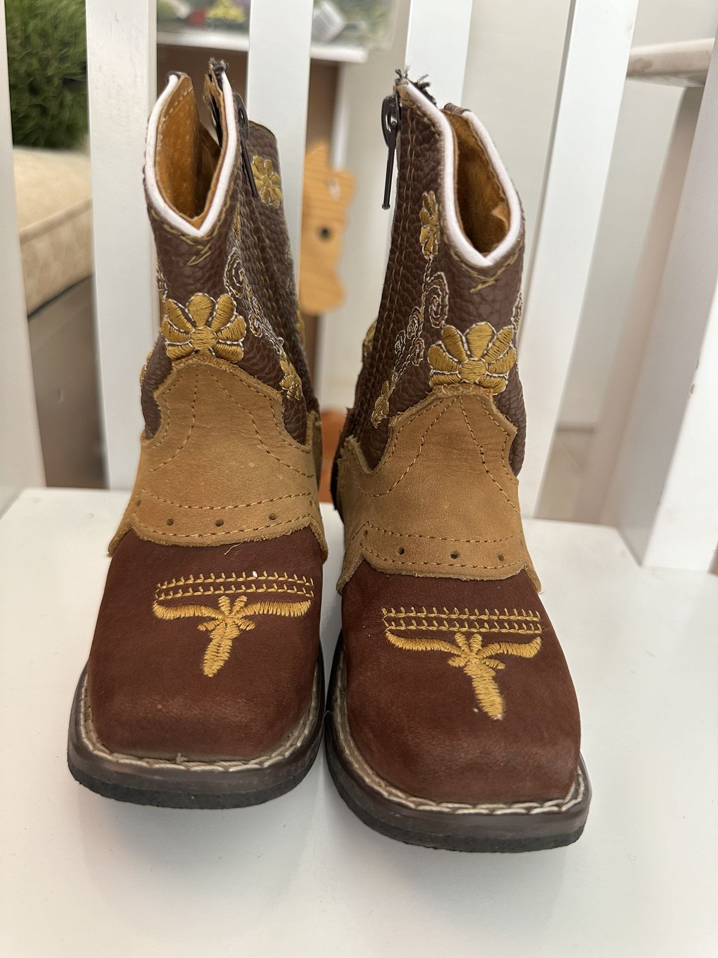 Cowgirl Boots #13 Leather, Mexican Like New, LOOK the Last Picture To See Inches Size