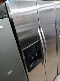 KitchenAid Superba stainless steel side by side refrigerator - Free delivery