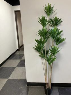 63 inch Artificial Tree with Tropical Different Grass Foliage