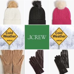 ❄️(NEW) WOMEN’S J.CREW AND J.CREW FACTORY BEANIES AND GLOVES❄️