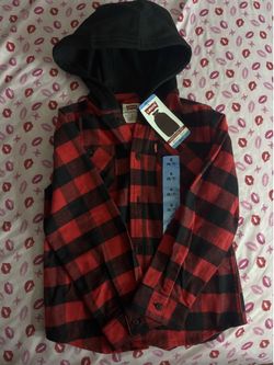Toddler Boy Levi’s Hooded Flannel Shirt