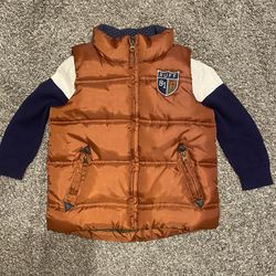 Toddler Boy Sweatshirt With Vest Size 4/5