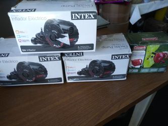 intex and coleman electric pump