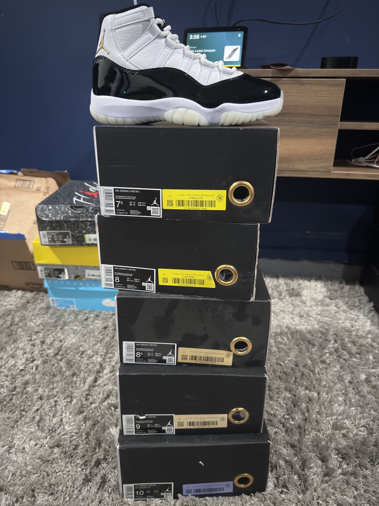 Air Jordan Retro 11 Gratitude Dmp New Size 7.5 8 8.5 9 10