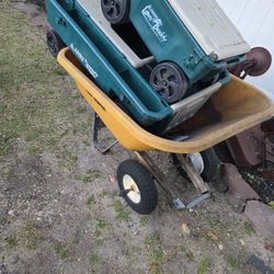 2 Wheel 🛞 Wheelbarrel. And Planters Carts 