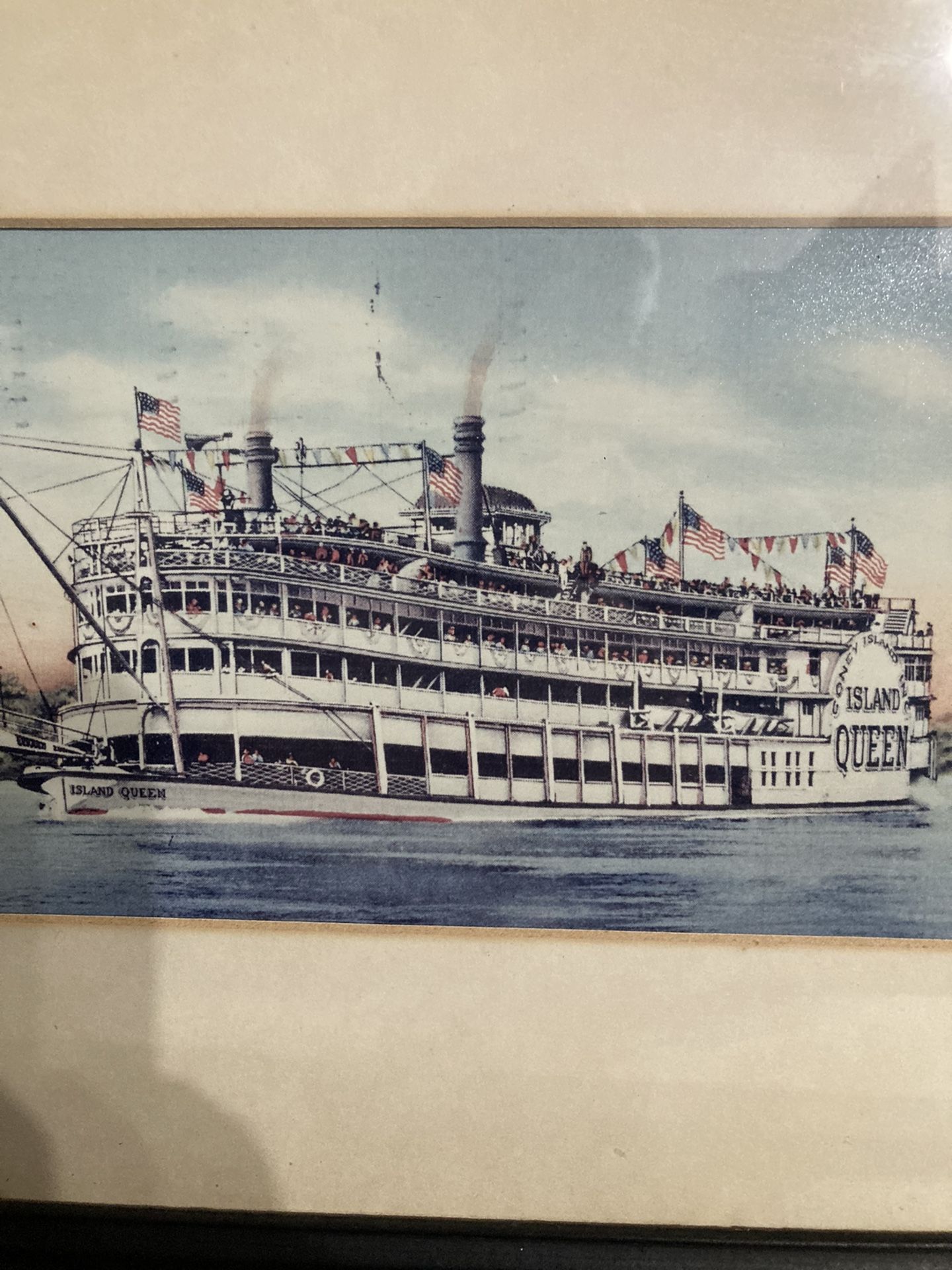 Vintage Colored Photo  Of The Delta Queen