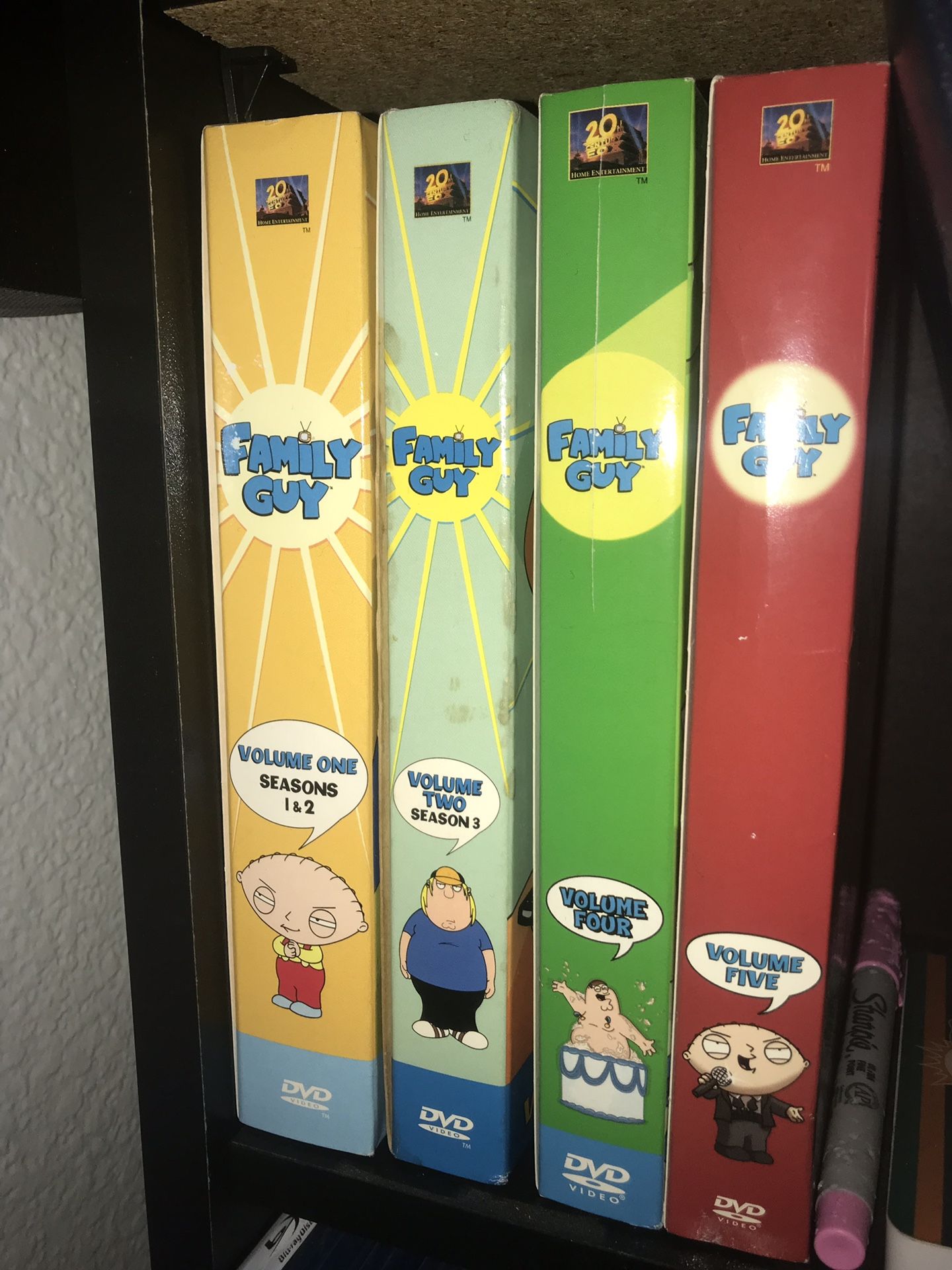 Family guy dvd season 1-5 movies