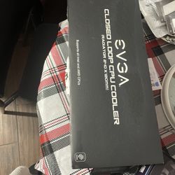 EVGA CLC 240mm, All-In-1 RGB LED CPU Liquid Cooler, 2x FX12 120mm PWM Fans, Intel, AMD, 400-HY-CL24-V1