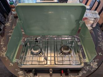 Eureka 2-Burner camp stove, used once?