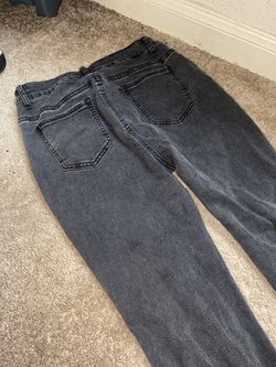 Gray Washed Denim Jeans