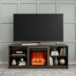 Mainstay 65” tv stand with fireplace