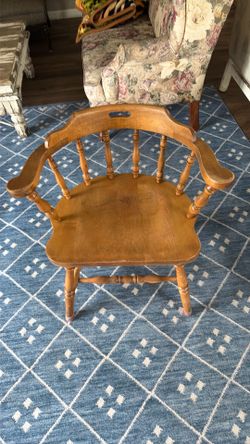 Antique Style Solid Wood Arm Chair