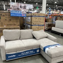 Coddle Cameron Fabric Sleeper Sofa with Reversible Chaise