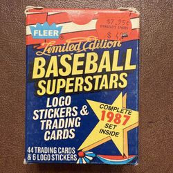 1987 Limited Edition Major League Baseball’s Best 44 Card Box Set